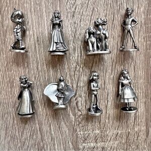 Monopoly Disney Edition Replacement Pieces Movers Tokens 2001 Set of 8